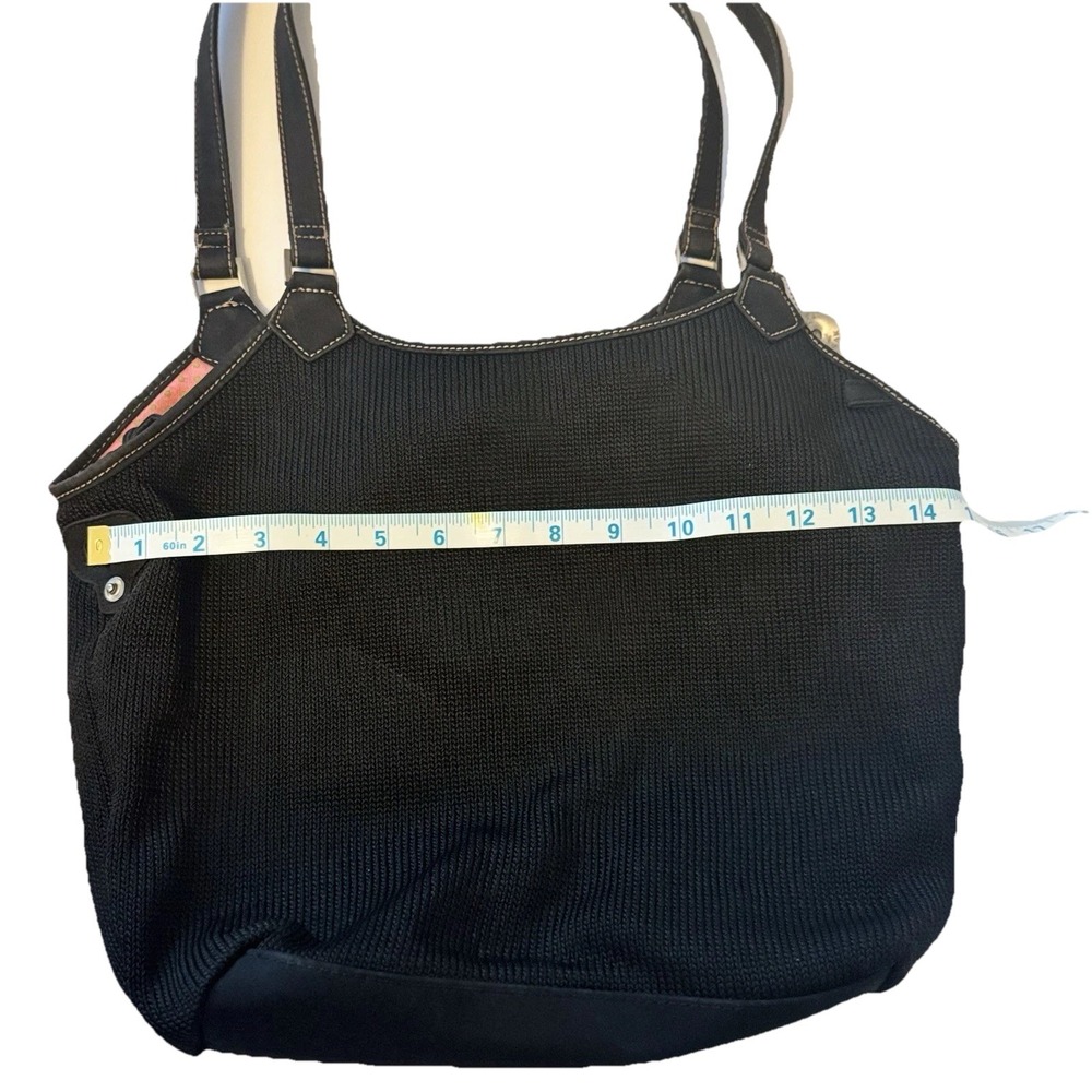 The‎ Sak Crochet Black Hobo Shoulder Bag Everyday Work Casual Wear - Picture 2 of 9